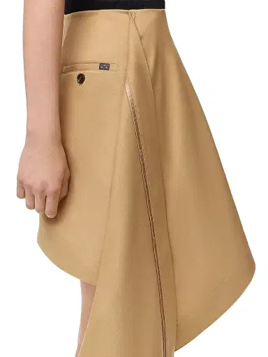 Loewe Women's Drape Cotton-Blend Miniskirt - Beige - Size 4 | Thumbnail 5 Loewe Women's Drape Cotton-Blend Miniskirt - Beige - Size 4 | Thumbnail 5
