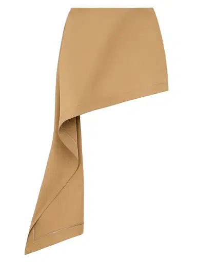 Loewe Women's Drape Cotton-Blend Miniskirt - Beige - Size 4 | Thumbnail 1 Loewe Women's Drape Cotton-Blend Miniskirt - Beige - Size 4 | Thumbnail 1
