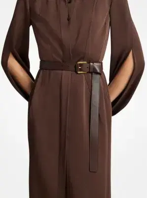 Michael Kors Collection Jodi Leather Waist Belt | Thumbnail 4 Michael Kors Collection Jodi Leather Waist Belt | Thumbnail 4