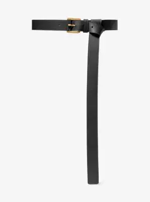 Michael Kors Collection Jodi Leather Trouser Belt in Black | Thumbnail 2 Michael Kors Collection Jodi Leather Trouser Belt in Black | Thumbnail 2