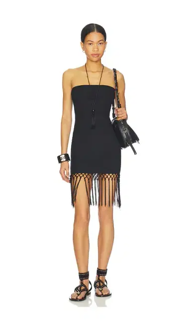 MORE TO COME Shion Fringe Mini Dress | Thumbnail 1 MORE TO COME Shion Fringe Mini Dress | Thumbnail 1