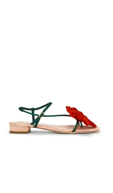Loeffler Randall Genevieve Flower Applique Flat Sandal | Thumbnail 1 Loeffler Randall Genevieve Flower Applique Flat Sandal | Thumbnail 1