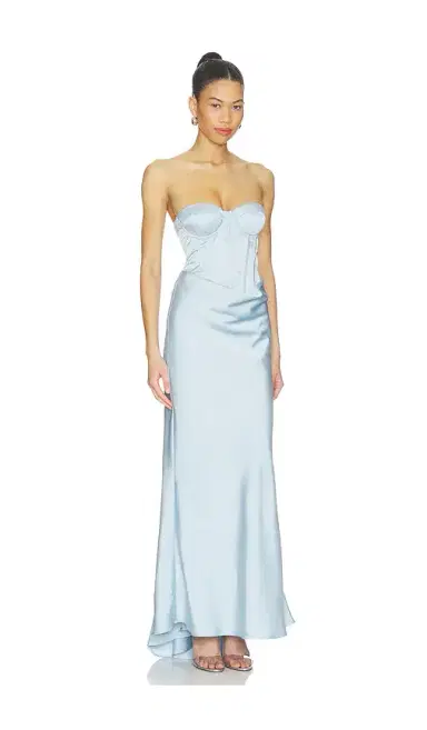 ROTATE Satin Corset Maxi Dress | Thumbnail 2 ROTATE Satin Corset Maxi Dress | Thumbnail 2