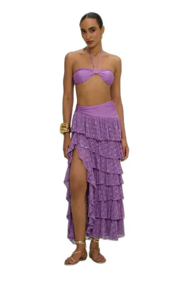 PatBo SIRENA LYCRA RUFFLE MAXI SKIRT | Thumbnail 1 PatBo SIRENA LYCRA RUFFLE MAXI SKIRT | Thumbnail 1