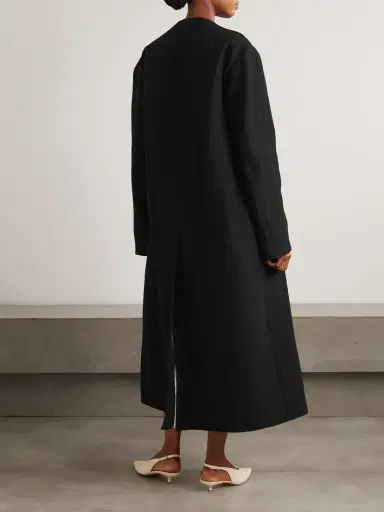 Maria McManus Reversible Twill And Hammered-satin Coat | Thumbnail 4 Maria McManus Reversible Twill And Hammered-satin Coat | Thumbnail 4