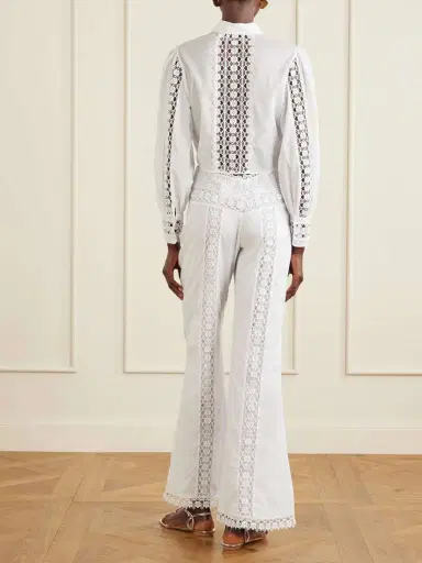 Charo Ruiz Vianora Cotton-blend Wide-leg Pants | Thumbnail 3 Charo Ruiz Vianora Cotton-blend Wide-leg Pants | Thumbnail 3