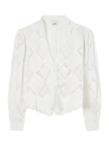 Isabel Marant Nina Broderie Anglaise Cotton And Linen-blend Blouse | Thumbnail 1 Isabel Marant Nina Broderie Anglaise Cotton And Linen-blend Blouse | Thumbnail 1