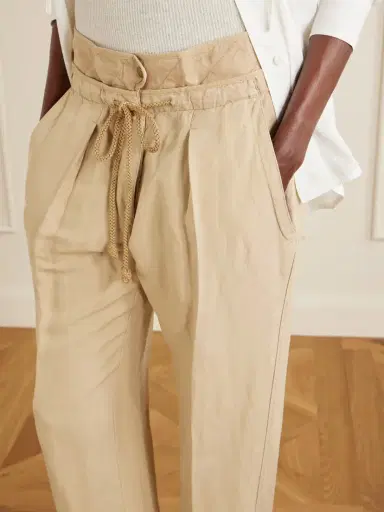 Isabel Marant Sharon Pleated Linen And Silk-blend Straight-leg Pants | Thumbnail 5 Isabel Marant Sharon Pleated Linen And Silk-blend Straight-leg Pants | Thumbnail 5