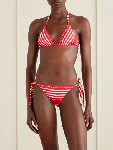 Lemlem Malia Striped Triangle Bikini | Thumbnail 2 Lemlem Malia Striped Triangle Bikini | Thumbnail 2