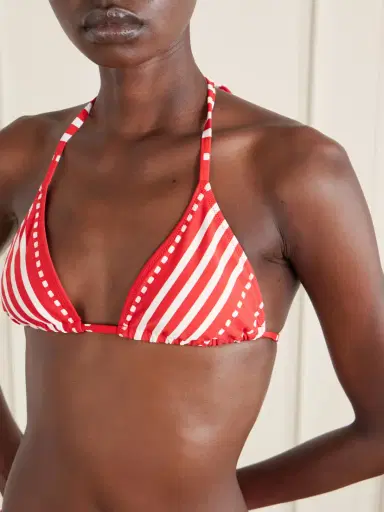 Lemlem Malia Striped Triangle Bikini | Thumbnail 4 Lemlem Malia Striped Triangle Bikini | Thumbnail 4
