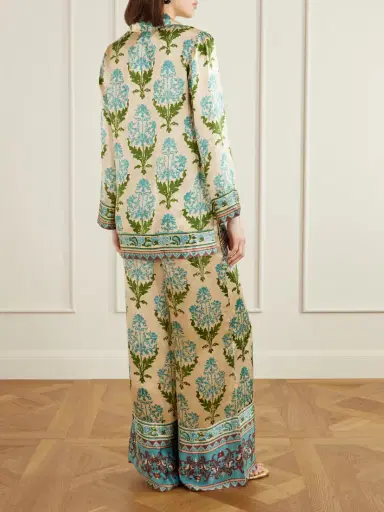Emporio Sirenuse Jila Three Floral-print Silk-satin Shirt | Thumbnail 3 Emporio Sirenuse Jila Three Floral-print Silk-satin Shirt | Thumbnail 3