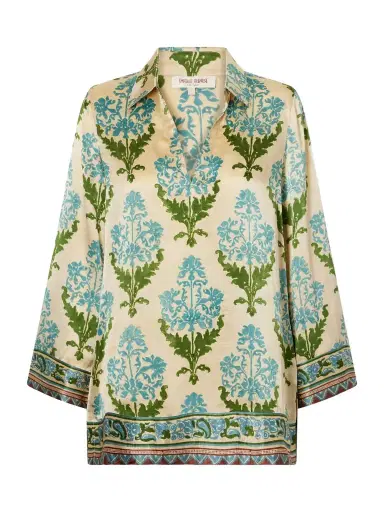 Emporio Sirenuse Jila Three Floral-print Silk-satin Shirt | Thumbnail 1 Emporio Sirenuse Jila Three Floral-print Silk-satin Shirt | Thumbnail 1