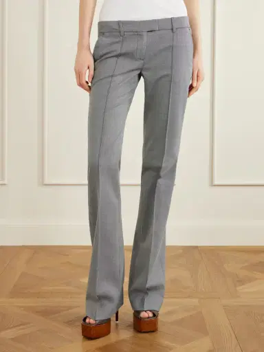 The Attico Wool And Cotton-blend Straight-leg Pants | Thumbnail 3 The Attico Wool And Cotton-blend Straight-leg Pants | Thumbnail 3
