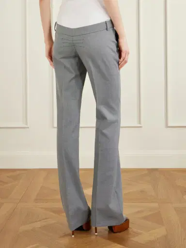 The Attico Wool And Cotton-blend Straight-leg Pants | Thumbnail 4 The Attico Wool And Cotton-blend Straight-leg Pants | Thumbnail 4