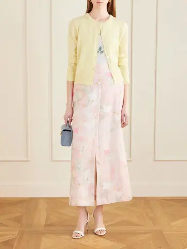 BERNADETTE Carmen Floral-printed Linen Midi Skirt | Thumbnail 2 BERNADETTE Carmen Floral-printed Linen Midi Skirt | Thumbnail 2