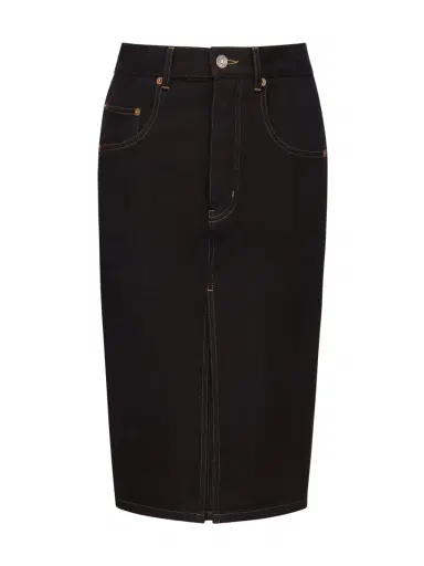 Saint Laurent Baggy Denim Pencil Skirt | Thumbnail 1 Saint Laurent Baggy Denim Pencil Skirt | Thumbnail 1