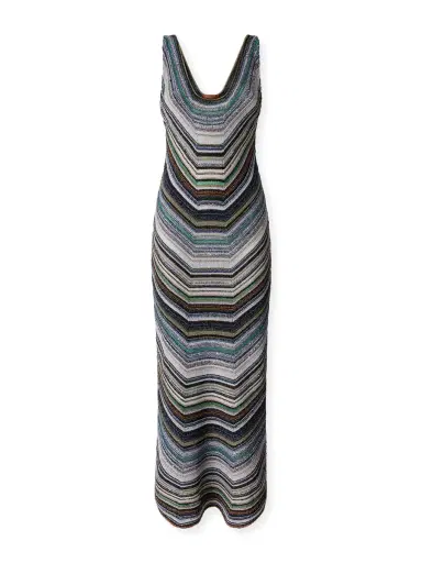Missoni Striped Lamé Maxi Dress | Thumbnail 1 Missoni Striped Lamé Maxi Dress | Thumbnail 1