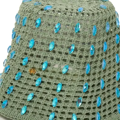 Lele Sadoughi HIGH TIDE MAYA BUCKET HAT | Thumbnail 3 Lele Sadoughi HIGH TIDE MAYA BUCKET HAT | Thumbnail 3