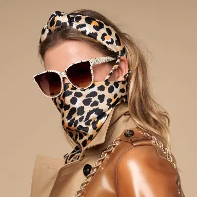 Lele Sadoughi SILK LEOPARD PRINT HEADBAND | Thumbnail 4 Lele Sadoughi SILK LEOPARD PRINT HEADBAND | Thumbnail 4