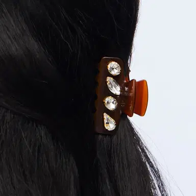 Lele Sadoughi TORTOISE MINI CRYSTAL CLAW CLIP | Thumbnail 2 Lele Sadoughi TORTOISE MINI CRYSTAL CLAW CLIP | Thumbnail 2