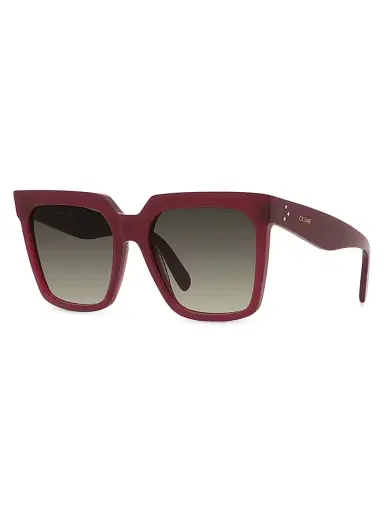 CELINE Women's 55MM Oversized Square Sunglasses - Shiny Bordeaux | Thumbnail 1 CELINE Women's 55MM Oversized Square Sunglasses - Shiny Bordeaux | Thumbnail 1
