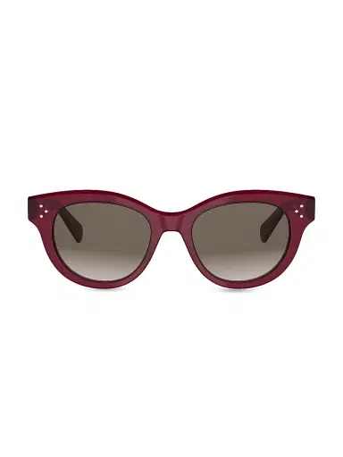 CELINE Women's 3 DOTS 50MM Round Sunglasses - Bordeaux Brown | Thumbnail 2 CELINE Women's 3 DOTS 50MM Round Sunglasses - Bordeaux Brown | Thumbnail 2