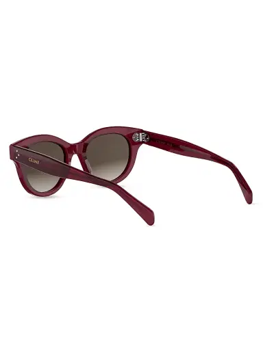 CELINE Women's 3 DOTS 50MM Round Sunglasses - Bordeaux Brown | Thumbnail 4 CELINE Women's 3 DOTS 50MM Round Sunglasses - Bordeaux Brown | Thumbnail 4