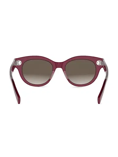CELINE Women's 3 DOTS 50MM Round Sunglasses - Bordeaux Brown | Thumbnail 5 CELINE Women's 3 DOTS 50MM Round Sunglasses - Bordeaux Brown | Thumbnail 5