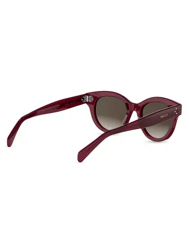 CELINE Women's 3 DOTS 50MM Round Sunglasses - Bordeaux Brown | Thumbnail 6 CELINE Women's 3 DOTS 50MM Round Sunglasses - Bordeaux Brown | Thumbnail 6