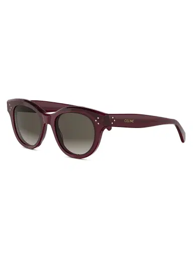CELINE Women's 3 DOTS 50MM Round Sunglasses - Bordeaux Brown | Thumbnail 1 CELINE Women's 3 DOTS 50MM Round Sunglasses - Bordeaux Brown | Thumbnail 1