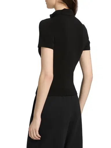 Alexander Wang Women's Zip-Front Short-Sleeve Rashguard Top - Black | Thumbnail 5 Alexander Wang Women's Zip-Front Short-Sleeve Rashguard Top - Black | Thumbnail 5