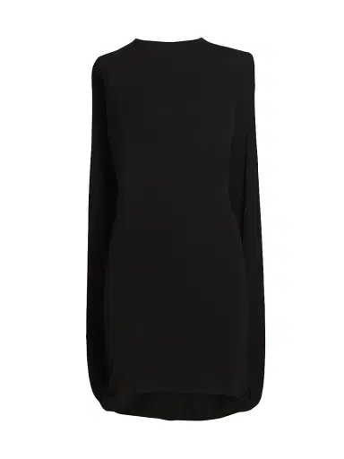 Alexander Wang Women's Draped-Back Fitted Minidress - Black - Size Large | Thumbnail 1 Alexander Wang Women's Draped-Back Fitted Minidress - Black - Size Large | Thumbnail 1