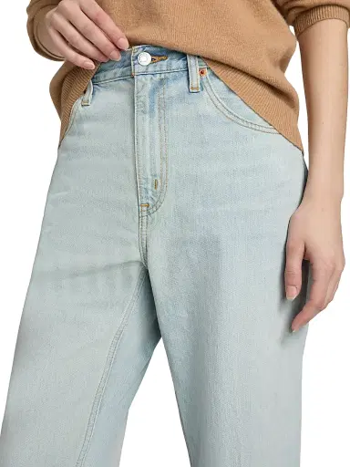 RE/DONE Women's The Ollie Straight-Leg Jeans - Solana Blue - Size 32 | Thumbnail 6 RE/DONE Women's The Ollie Straight-Leg Jeans - Solana Blue - Size 32 | Thumbnail 6