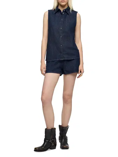 7 For All Mankind Women's Denim Trouser Shorts - Blossom - Size 31 | Thumbnail 2 7 For All Mankind Women's Denim Trouser Shorts - Blossom - Size 31 | Thumbnail 2