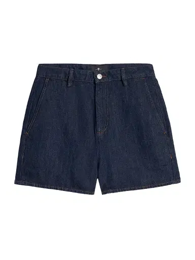 7 For All Mankind Women's Denim Trouser Shorts - Blossom - Size 31 | Thumbnail 1 7 For All Mankind Women's Denim Trouser Shorts - Blossom - Size 31 | Thumbnail 1