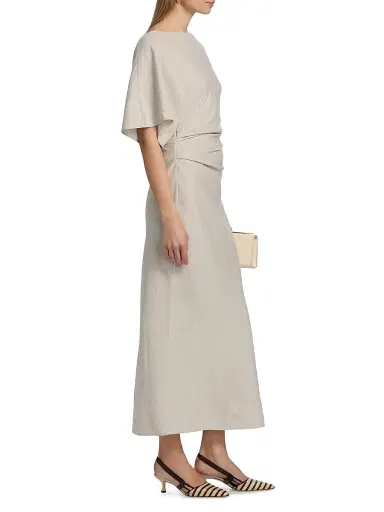 Staud Women's Amelie Linen-Blend Maxi Dress | Thumbnail 4 Staud Women's Amelie Linen-Blend Maxi Dress | Thumbnail 4