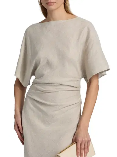 Staud Women's Amelie Linen-Blend Maxi Dress | Thumbnail 6 Staud Women's Amelie Linen-Blend Maxi Dress | Thumbnail 6
