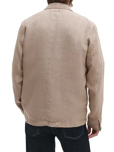 rag & bone Men's Evan Chore Linen Jacket - Winter Grey | Thumbnail 4 rag & bone Men's Evan Chore Linen Jacket - Winter Grey | Thumbnail 4