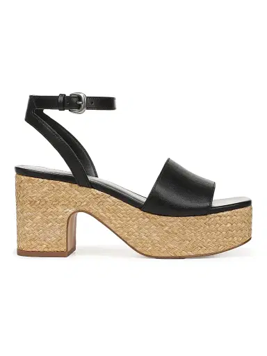 Vince Women's Castella 80MM Leather Strappy Sandals - Black | Thumbnail 1 Vince Women's Castella 80MM Leather Strappy Sandals - Black | Thumbnail 1