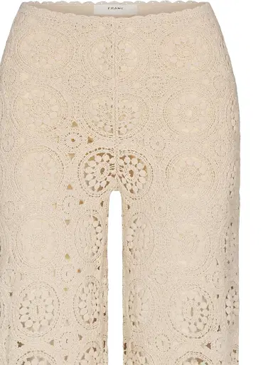 Frame Women's Crochet Cotton Pants - Cream - Size Large | Thumbnail 7 Frame Women's Crochet Cotton Pants - Cream - Size Large | Thumbnail 7