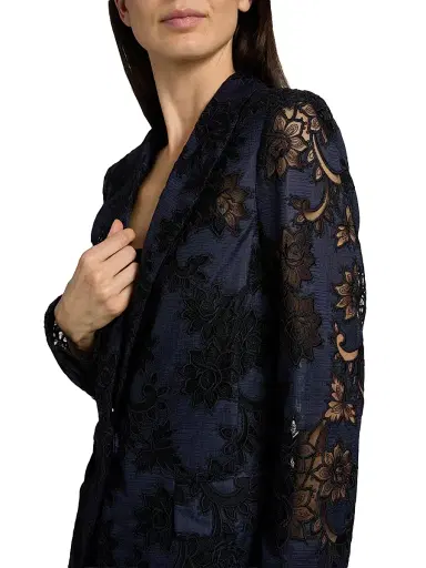 Ungaro Women's Cornelia Lace Cut-Out Jacket - Midnight - Size XL | Thumbnail 6 Ungaro Women's Cornelia Lace Cut-Out Jacket - Midnight - Size XL | Thumbnail 6
