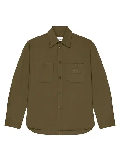 Givenchy Men's Couture Seam Overshirt in Cotton Patch - Khaki | Thumbnail 1 Givenchy Men's Couture Seam Overshirt in Cotton Patch - Khaki | Thumbnail 1