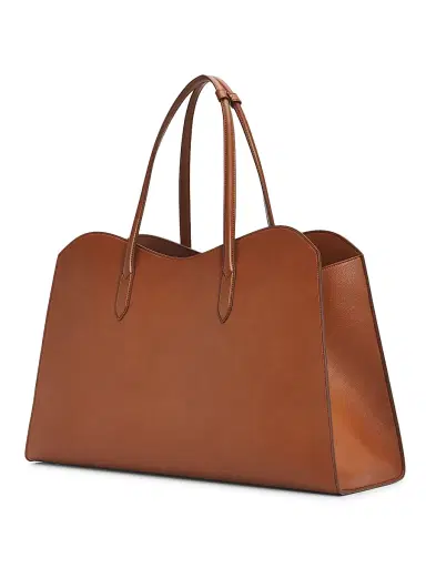 Stella McCartney Women's Ryder Embossed Faux-Leather Weekender Bag - Brandy | Thumbnail 3 Stella McCartney Women's Ryder Embossed Faux-Leather Weekender Bag - Brandy | Thumbnail 3