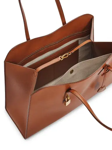 Stella McCartney Women's Ryder Embossed Faux-Leather Weekender Bag - Brandy | Thumbnail 4 Stella McCartney Women's Ryder Embossed Faux-Leather Weekender Bag - Brandy | Thumbnail 4