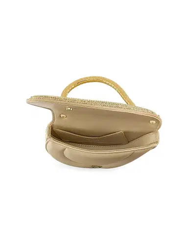 BVLGARI Women's Serpenti Crystal-Embellished Leather Top Handle Bag - Gold | Thumbnail 5 BVLGARI Women's Serpenti Crystal-Embellished Leather Top Handle Bag - Gold | Thumbnail 5