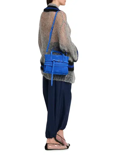 Moschino Women's Klien Suede Top Handle Bag - Klien | Thumbnail 3 Moschino Women's Klien Suede Top Handle Bag - Klien | Thumbnail 3