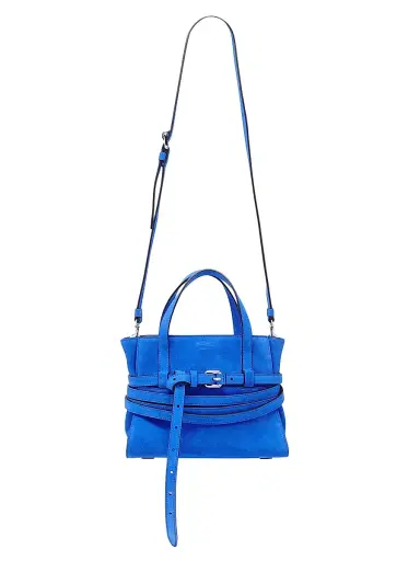 Moschino Women's Klien Suede Top Handle Bag - Klien | Thumbnail 6 Moschino Women's Klien Suede Top Handle Bag - Klien | Thumbnail 6