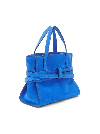 Moschino Women's Klien Suede Top Handle Bag - Klien | Thumbnail 7 Moschino Women's Klien Suede Top Handle Bag - Klien | Thumbnail 7
