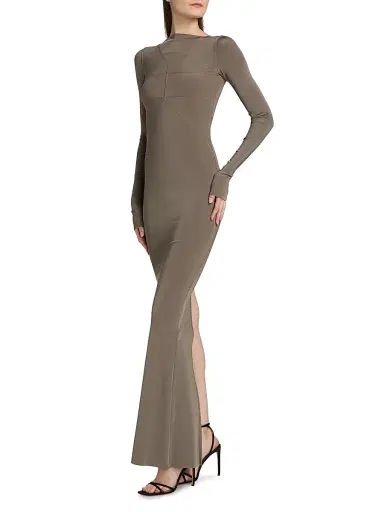 Rick Owens Women's Temple Seamed Gown - Dust - Size 2 | Thumbnail 4 Rick Owens Women's Temple Seamed Gown - Dust - Size 2 | Thumbnail 4