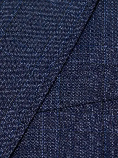 Emporio Armani Men's Windowpane Plaid Single-Breasted Wool Suit - High Blue | Thumbnail 7 Emporio Armani Men's Windowpane Plaid Single-Breasted Wool Suit - High Blue | Thumbnail 7